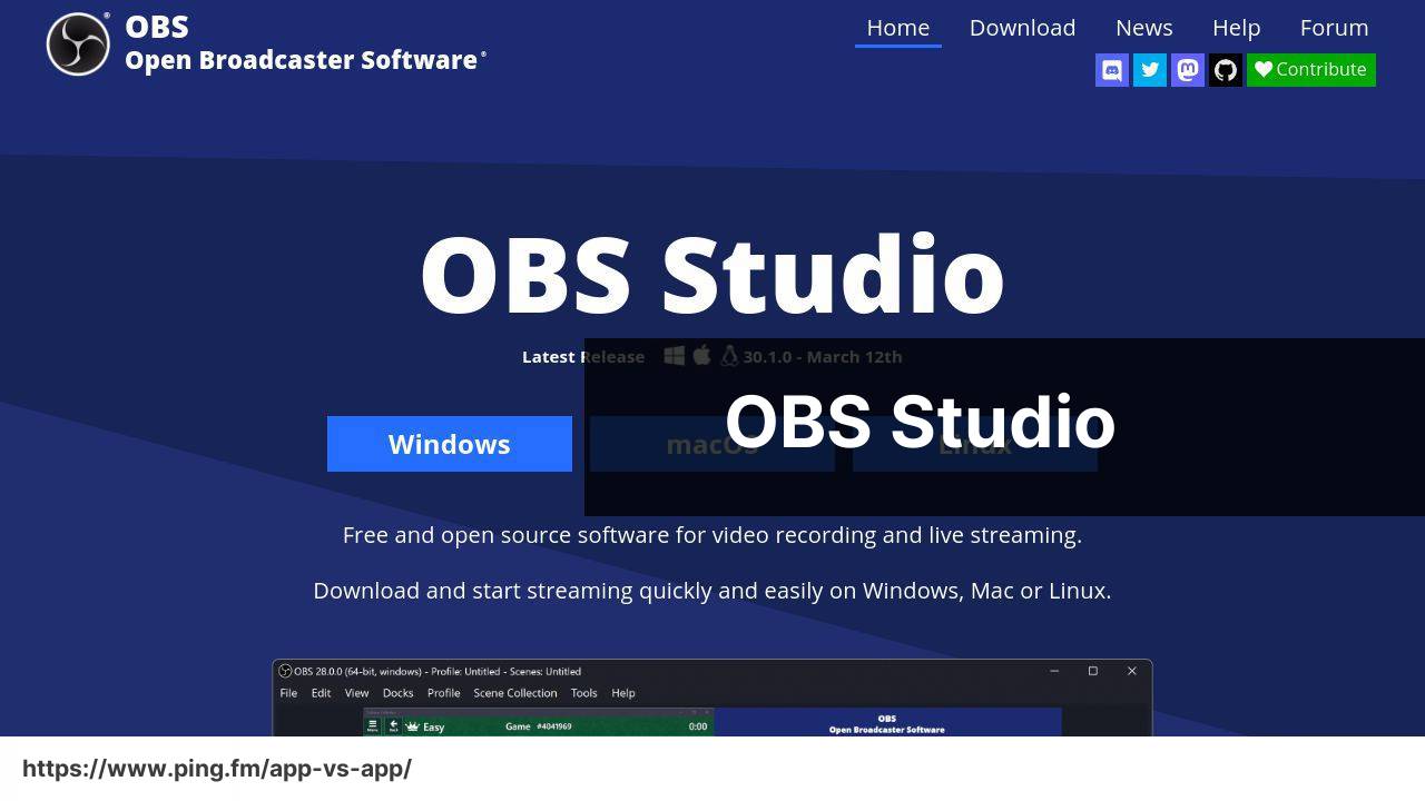 OBS Studio screenshot