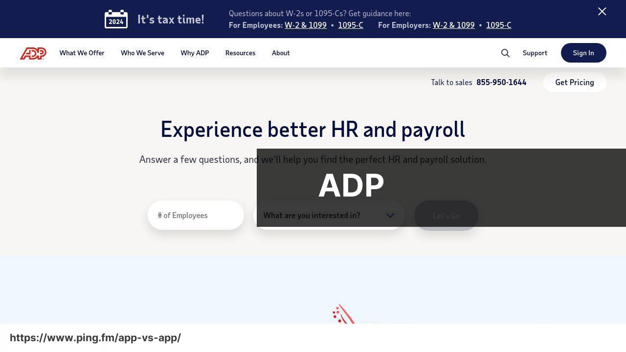 ADP screenshot
