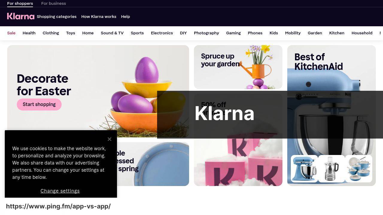 Klarna screenshot