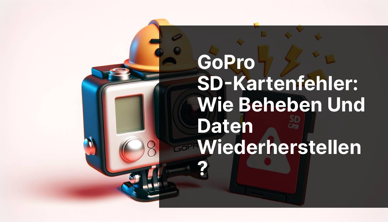 GoPro-SD-Kartenfehler: Wie behebt man ihn und stellt Daten wieder her?