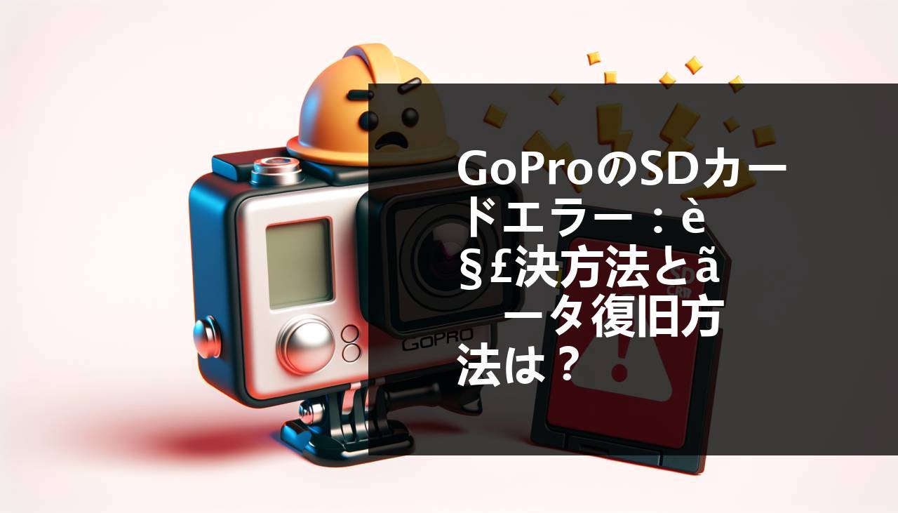 GoPro SDカードエラー：修復とデータ回復の方法