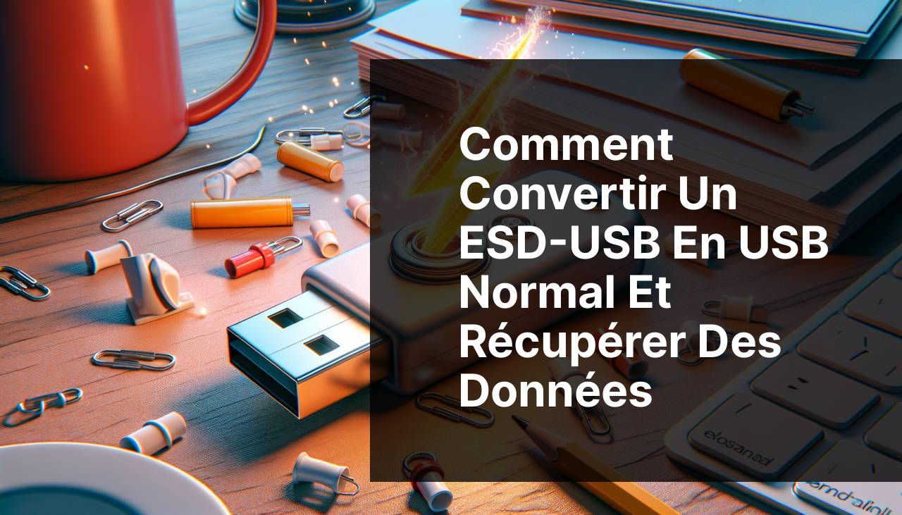 Comment convertir un ESD-USB en USB normal et récupérer des données