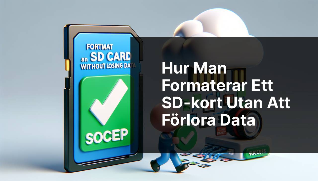 Hur du formaterar SD-kort utan att förlora data