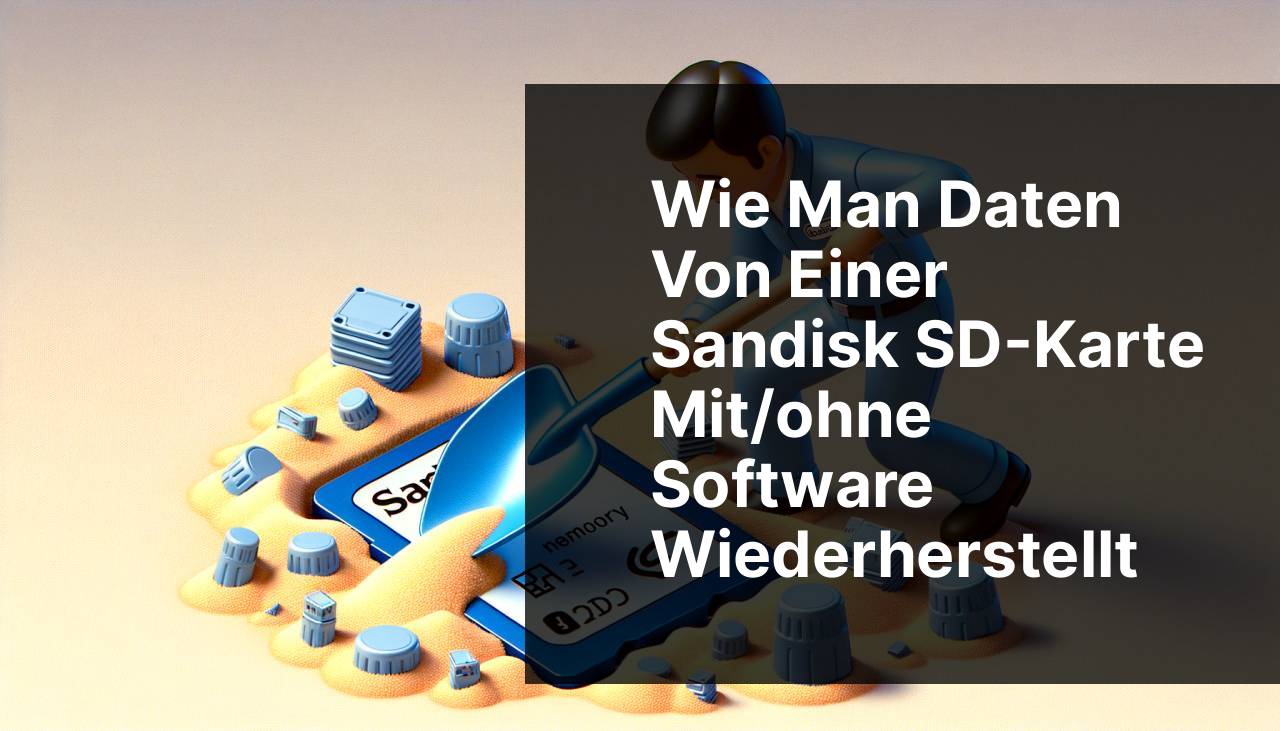 Wiederherstellung von Daten auf einer Sandisk SD-Karte mit/ohne Software
