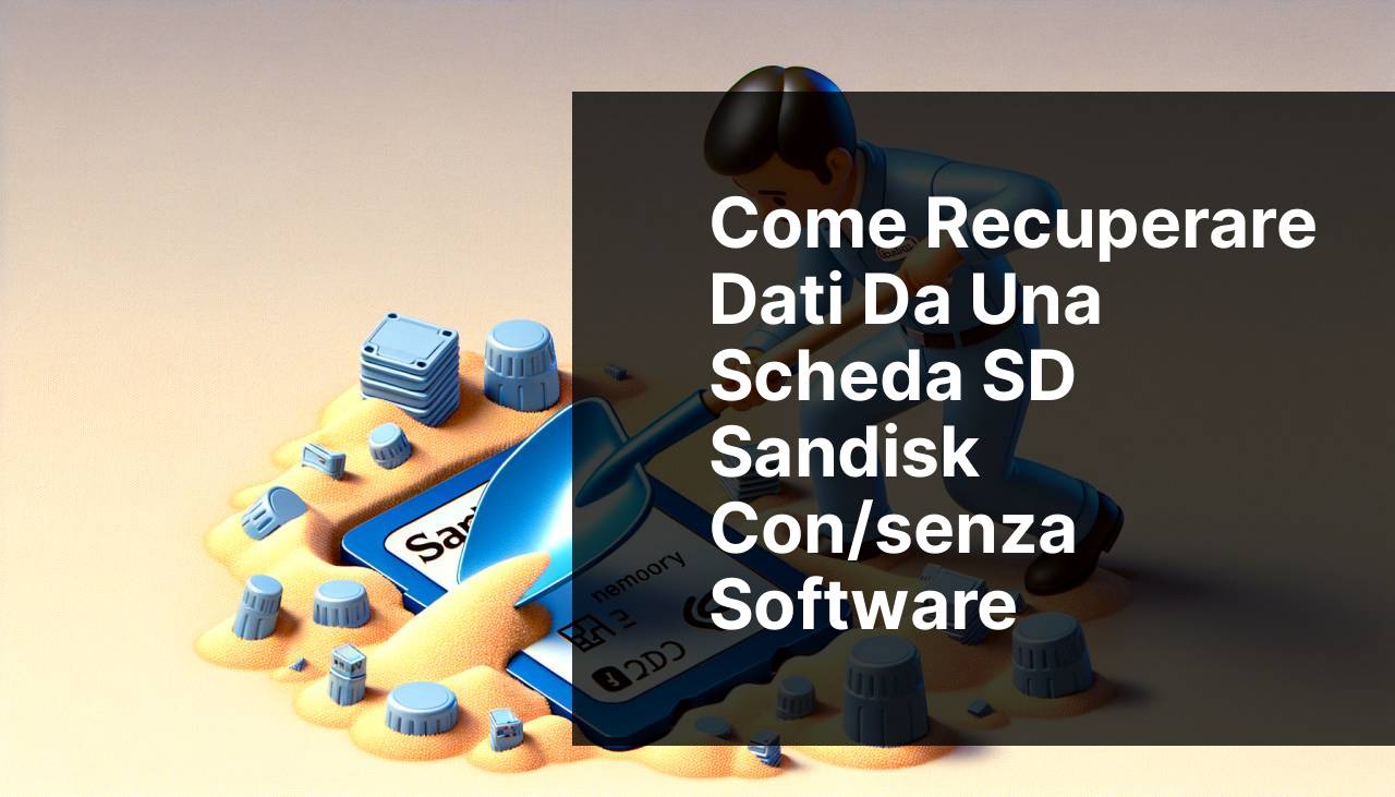 Come recuperare dati da una scheda SD Sandisk con/senza software