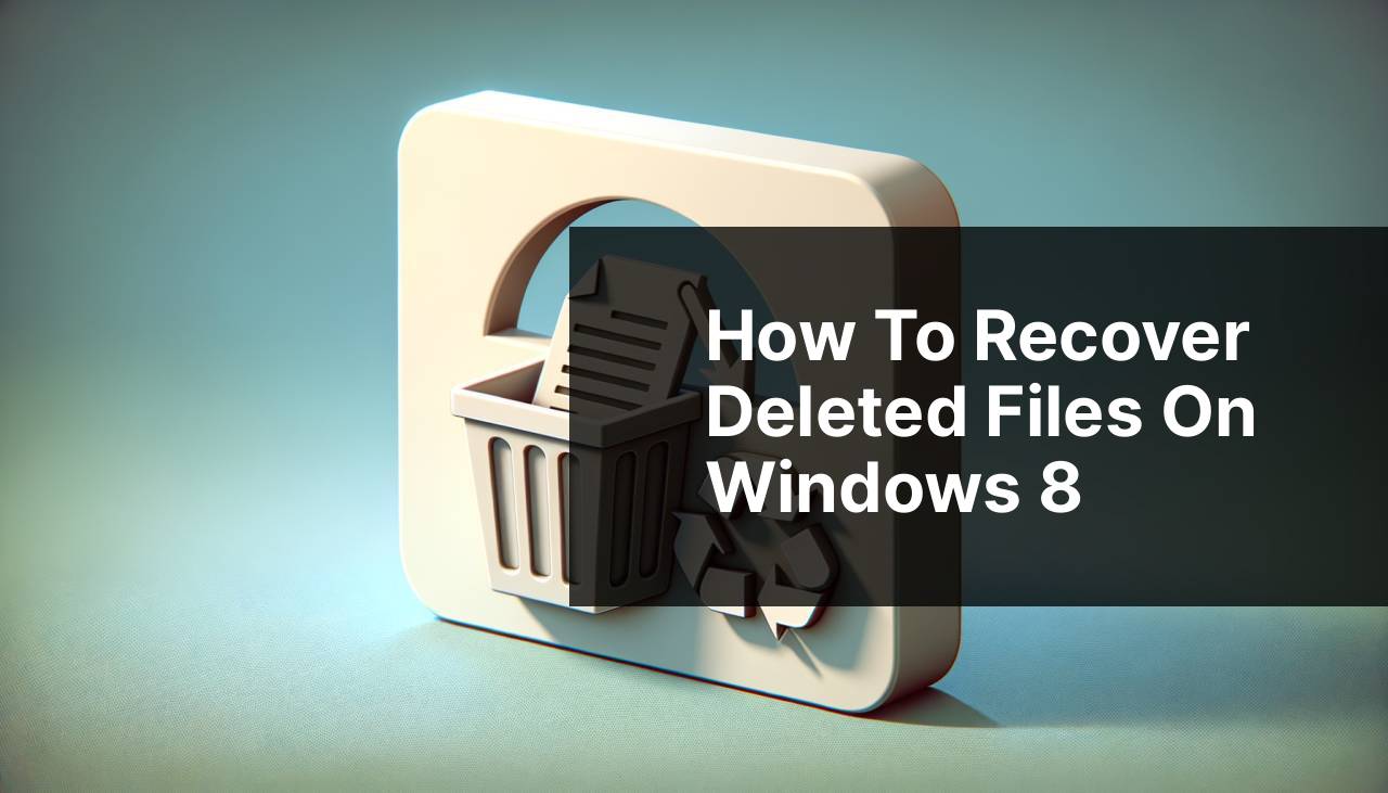 How to Recover Deleted Files on Windows 8