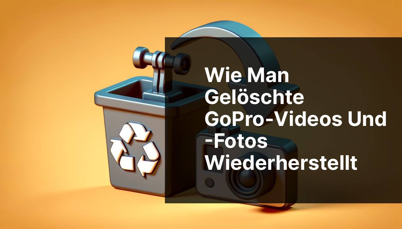 Wiederherstellung gelöschter GoPro-Videos und Fotos