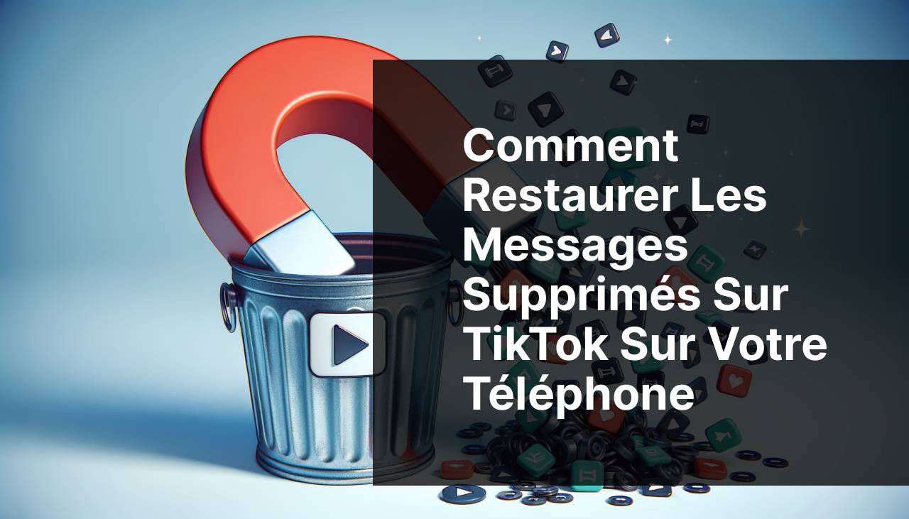 Comment récupérer des messages supprimés sur TikTok sur votre téléphone