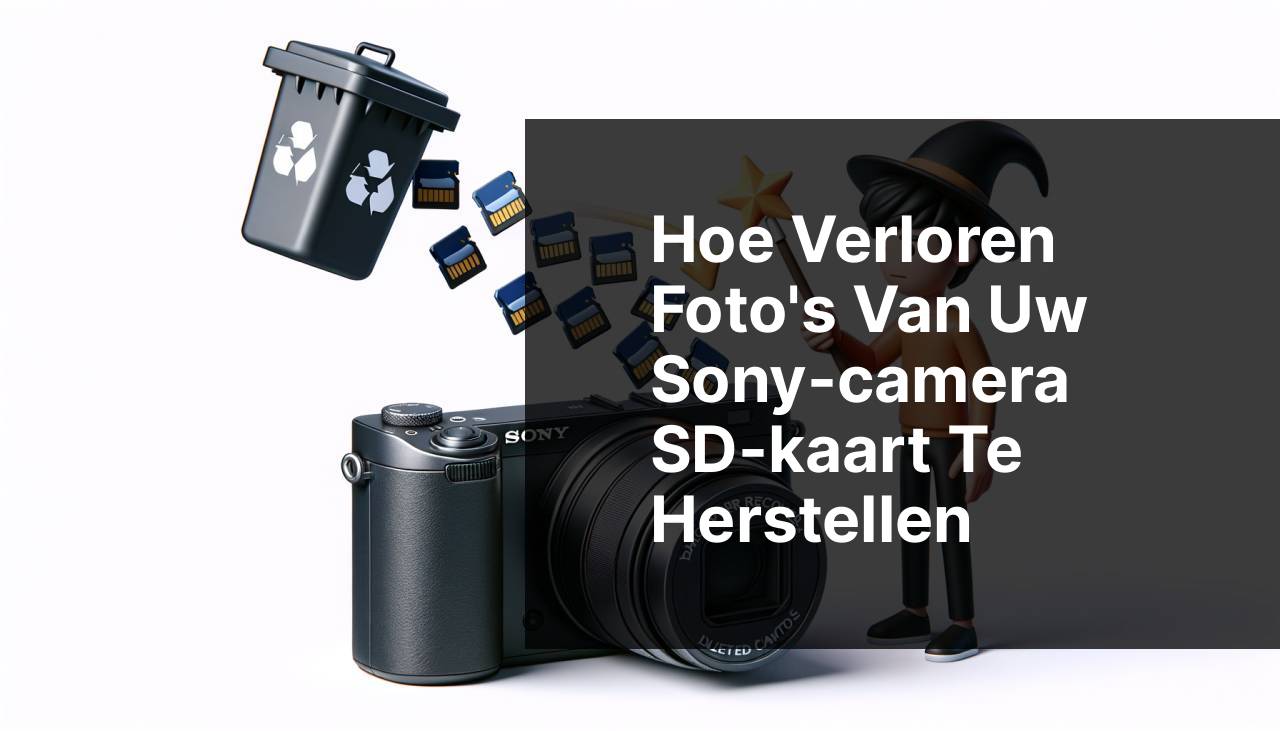 Hoe verloren foto's van de SD-kaart van je Sony-camera terug te halen
