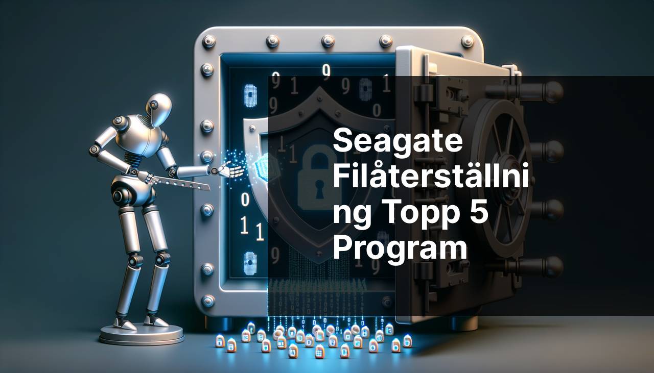 Topp 5 bästa Seagate-filåterställningsprogram