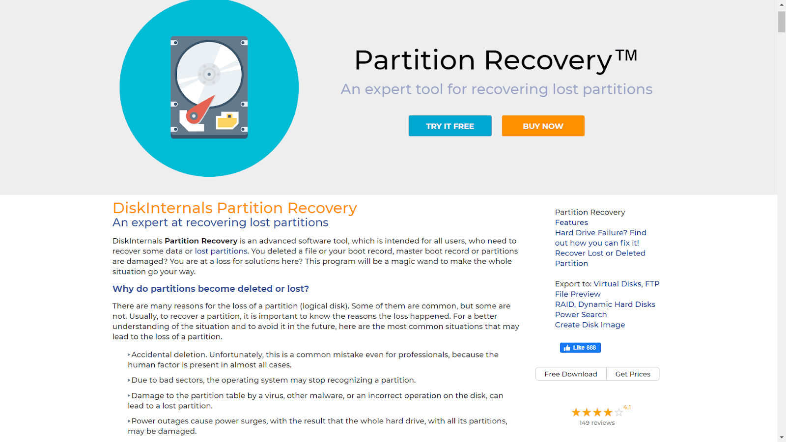 DiskInternals Partition Recovery