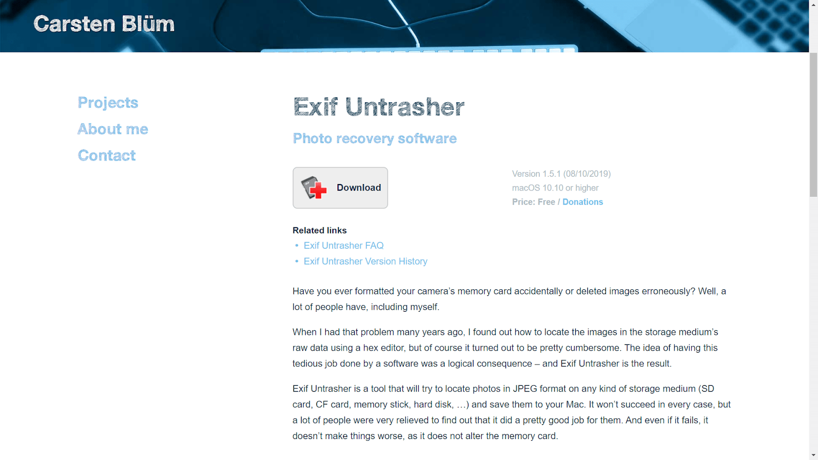 Exif Untrasher