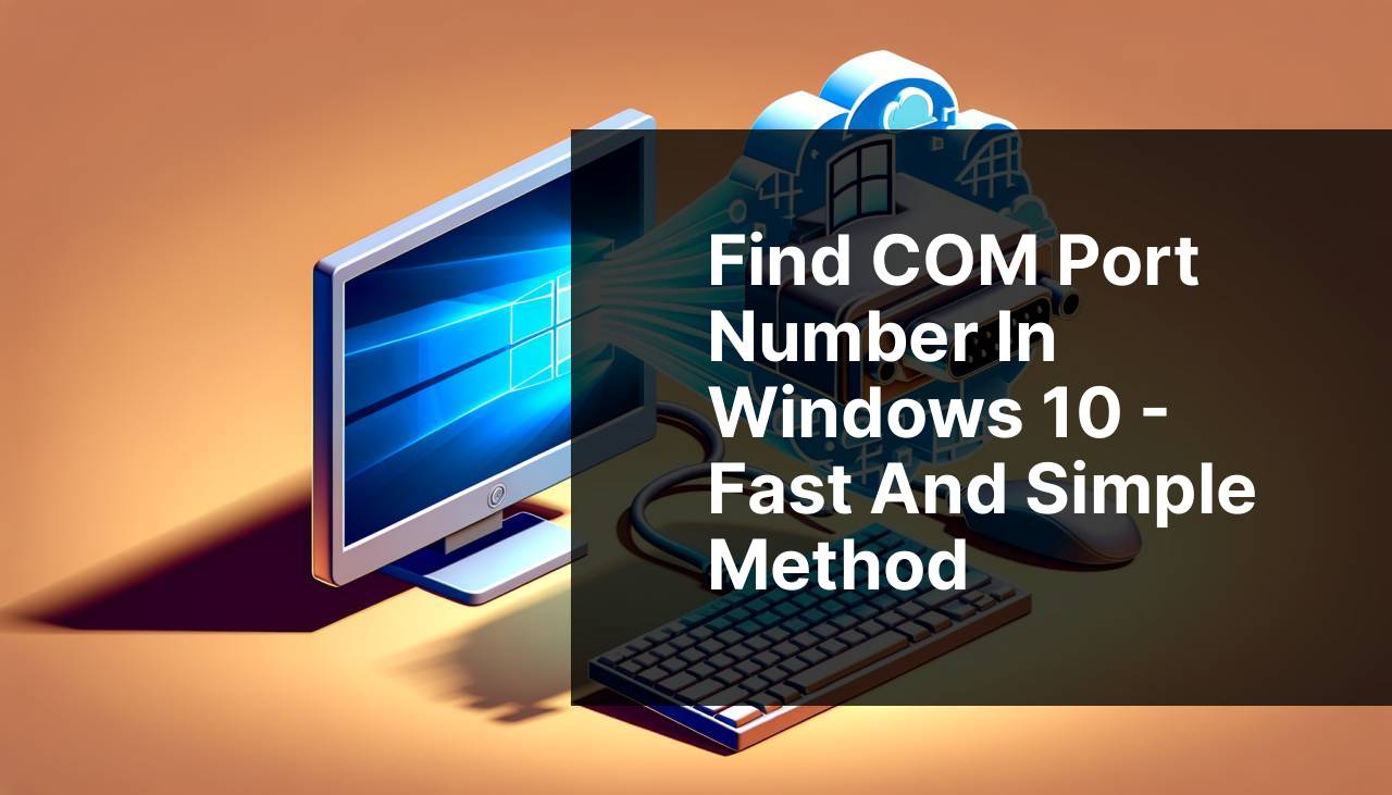 Find COM port number in Windows 10 - fast and simple method
